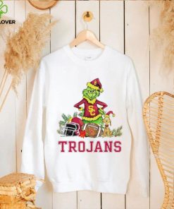 USC Trojans Grinch and Max dog funny Christmas hoodie, sweater, longsleeve, shirt v-neck, t-shirt