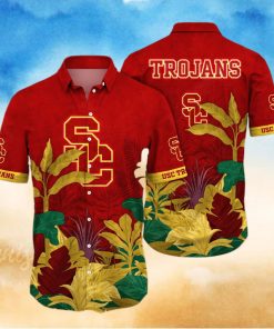 USC Trojans NCAA For Sports Fan Flower Hawaiian Style Shirt