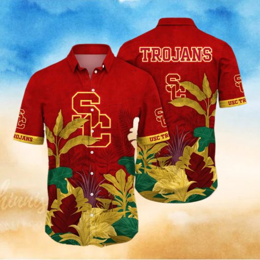 USC Trojans NCAA For Sports Fan Flower Hawaiian Style Shirt