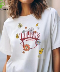 USC Trojans Natural Football All Over Floral T Shirt