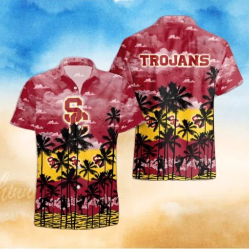 USC Trojans Palms Tree Hawaiian Shirt