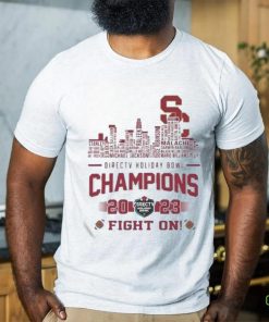 USC Trojans Skyline Players Name 2023 Directv Holiday Bowl Champions Fight On Fan Gifts Merchandise T hoodie, sweater, longsleeve, shirt v-neck, t-shirt