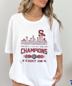 USC Trojans Skyline Players Name 2023 Directv Holiday Bowl Champions Fight On Fan Gifts Merchandise T hoodie, sweater, longsleeve, shirt v-neck, t-shirt