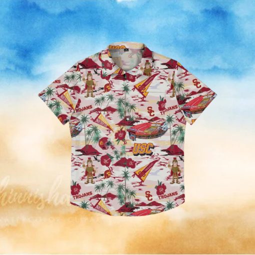 USC Trojans Thematic Stadium Print Hawaiian Shirt