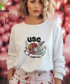 USC Trojans White Balloon Letters Spirit Items T Shirt