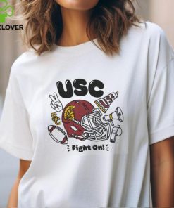 USC Trojans White Balloon Letters Spirit Items T Shirt