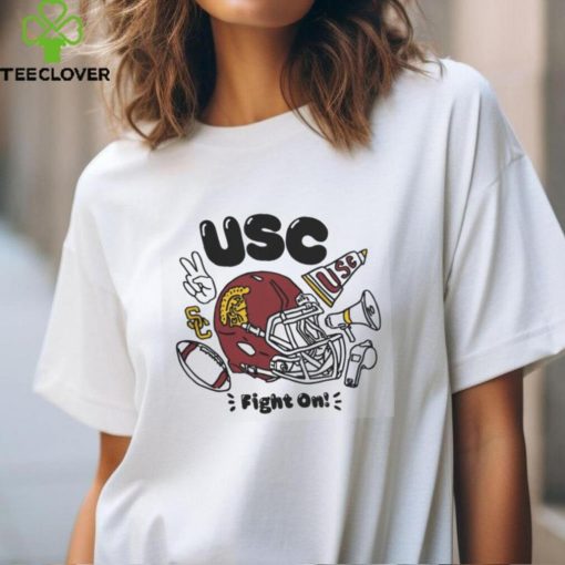 USC Trojans White Balloon Letters Spirit Items T Shirt