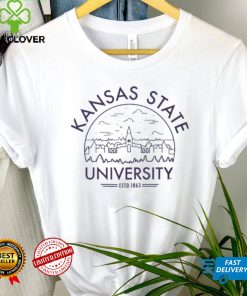USCAPE Men's Kansas State Wildcats White Voyager T Shirt