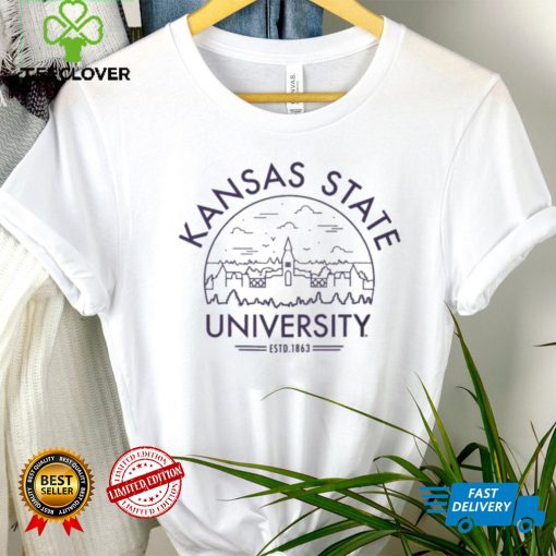 USCAPE Men’s Kansas State Wildcats White Voyager T Shirt