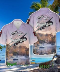 USMC Marine Tactical Electronic Warfare Squadron 2 Death Jesters EA 6B Prowler Hawaiian Shirt