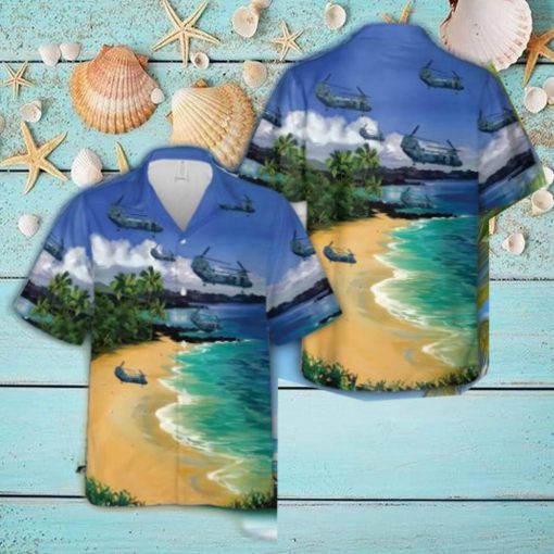 USMC Patchwork CH 46E Sea Knight Hawaiian Shirt