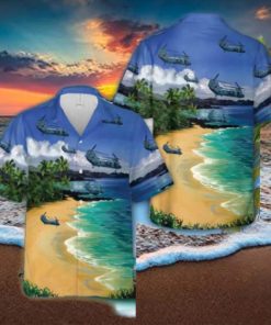 USMC Patchwork CH 46E Sea Knight Hawaiian Shirt