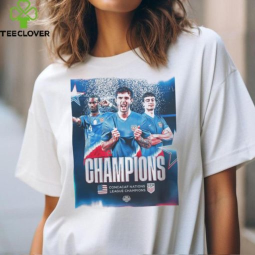 USMNT Back To Back To Back Concacaf National League Champions 2024 Tee FOX Soccer shirt