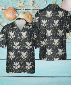 USN Cap Device Silver E 5 Petty Officer 2nd Class Hawaiian Shirt All Over Print Summer