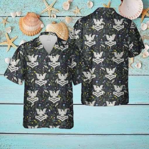 USN Cap Device Silver E 5 Petty Officer 2nd Class Hawaiian Shirt All Over Print Summer