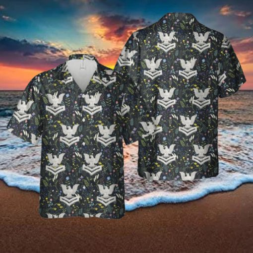 USN Cap Device Silver E 5 Petty Officer 2nd Class Hawaiian Shirt All Over Print Summer