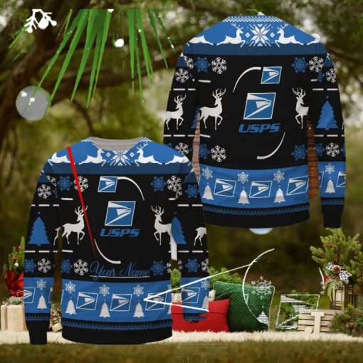 USPS Ugly Sweater Uniform Sweater Custom Name
