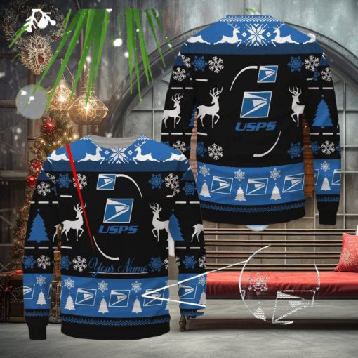 USPS Ugly Sweater Uniform Sweater Custom Name