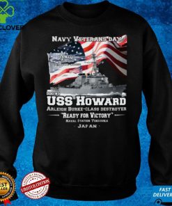 USS Howard Destroyer US Navy Veterans T Shirt