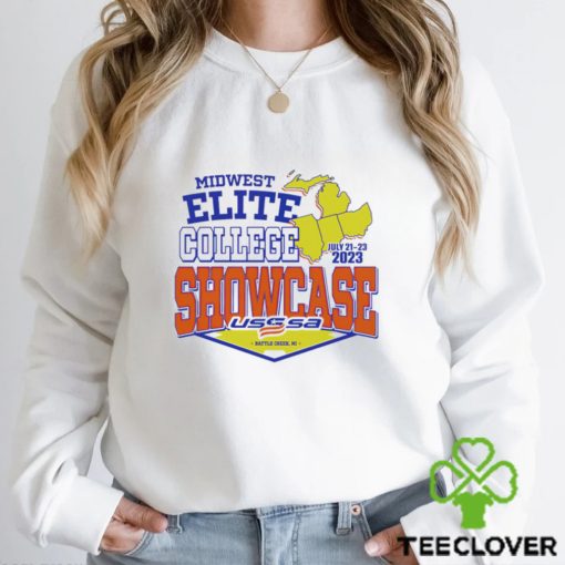 USSSA Michigan Fast Pitch Midwest Elite College Showcase 2023 logo shirt