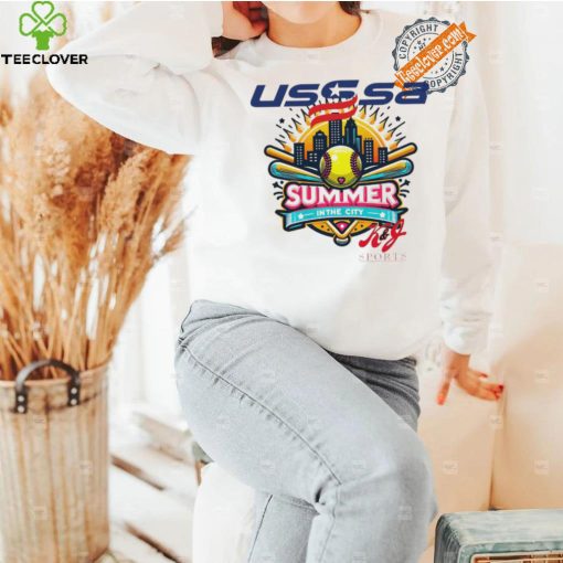 USSSA New Jersey Fast Pitch Summer in the City 2024 logo hoodie, sweater, longsleeve, shirt v-neck, t-shirt