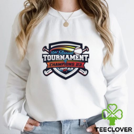 USSSA West Virginia Baseball 10th annual Tournament Champions 2023 logo shirt