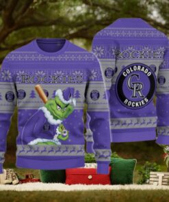 Colorado Rockies Grinch Christmas Ugly Sweater
