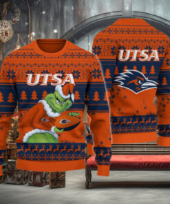 UTSA Roadrunners Grinch Ugly Christmas Sweater