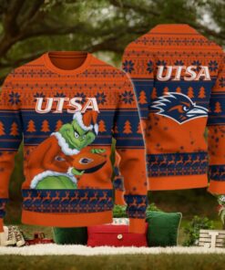 UTSA Roadrunners Grinch Ugly Christmas Sweater