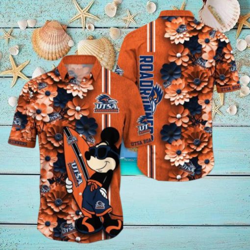 UTSA Roadrunners Hawaiian Shirt Mickey Love Surfing Trending Summer Gift