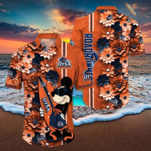 UTSA Roadrunners Hawaiian Shirt Mickey Love Surfing Trending Summer Gift