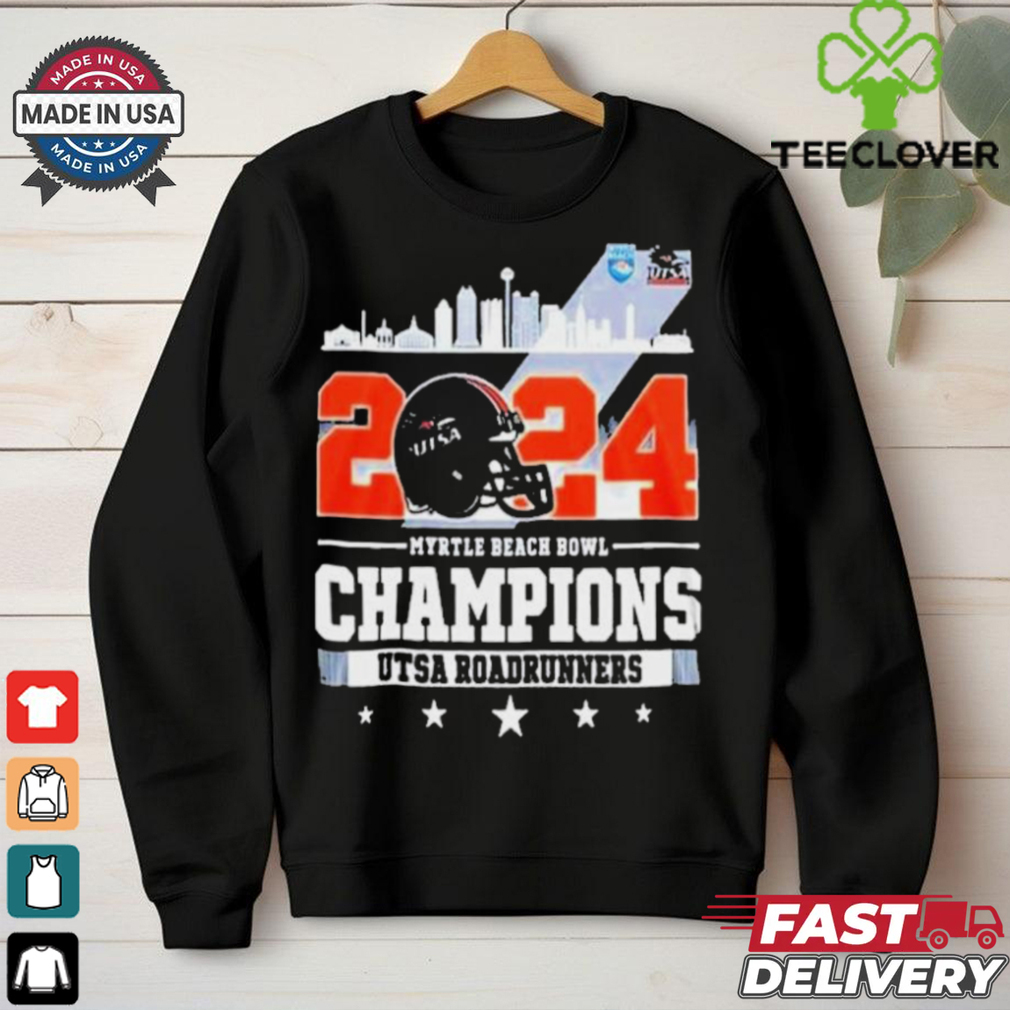 UTSA Roadrunners Myrtle Beach Bowl Champions 2024 Skyline NCAA Bowl Games 2024 2025 T Shirts UTSA Roadrunners Myrtle Beach Bowl Champions 2024 Skyline NCAA Bowl Games 2024 2025 T Shirts