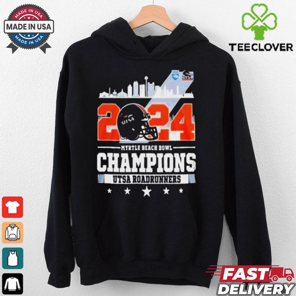 UTSA Roadrunners Myrtle Beach Bowl Champions 2024 Skyline NCAA Bowl Games 2024 2025 T Shirts UTSA Roadrunners Myrtle Beach Bowl Champions 2024 Skyline NCAA Bowl Games 2024 2025 T Shirts