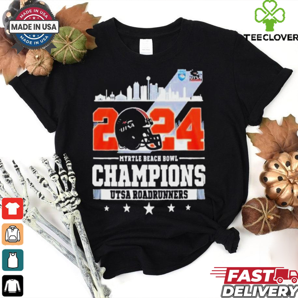 UTSA Roadrunners Myrtle Beach Bowl Champions 2024 Skyline NCAA Bowl Games 2024 2025 T Shirts UTSA Roadrunners Myrtle Beach Bowl Champions 2024 Skyline NCAA Bowl Games 2024 2025 T Shirts