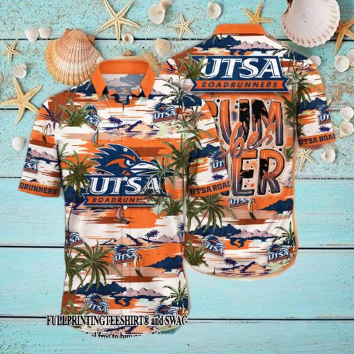 UTSA Roadrunners NCAA Flower Unique Full Print Hawaii Shirt And Tshirt