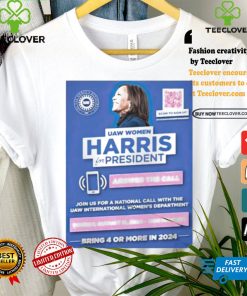Uaw Women Harris For President Answer The Call Scoring 4 Or More In 2024 Shirt 3 Uaw Women Harris For President Answer The Call Scoring 4 Or More In 2024 Shirt