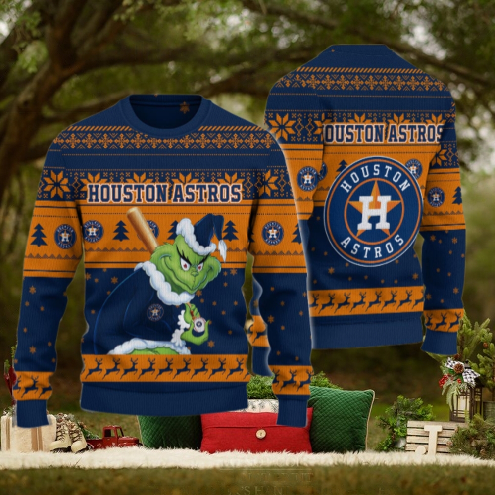 Houston Astros Grinch Christmas Ugly Sweater Houston Astros Grinch Christmas Ugly Sweater