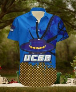 Uc Santa Barbara Gauchos Hawaii Shirt Basketball Net Grunge Pattern – NCAA