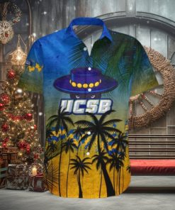 Uc Santa Barbara Gauchos Hawaii Shirt Coconut Tree Tropical Grunge – NCAA