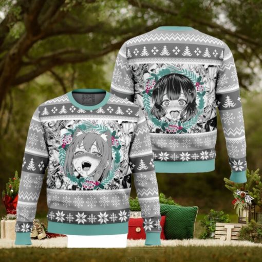 Ahegao Christmas sweater