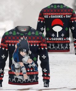 Uchiha Sasuke Naruto Anime Xmas Ugly Wool Knitted Sweater