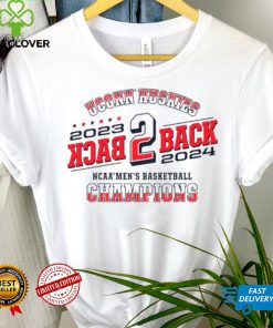 Uconn Huskies 2023 2024 back 2 back NCAA Men’s basketball national Champions shirt