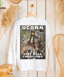 Uconn Huskies 2023 NCAA Champions Trophy Poster shirt