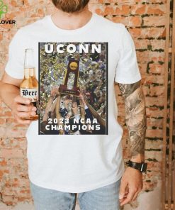 Uconn Huskies 2023 NCAA Champions Trophy Poster shirt