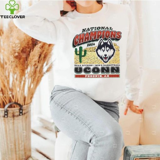 Uconn Huskies 2024 National Champions NCAA Division I Men’s Basketball UConn Phoenix AZ hoodie, sweater, longsleeve, shirt v-neck, t-shirt