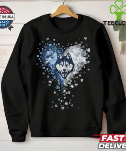 Uconn Huskies Crystal Heart Shirt