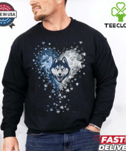 Uconn Huskies Crystal Heart Shirt