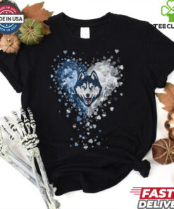 Uconn Huskies Crystal Heart Shirt