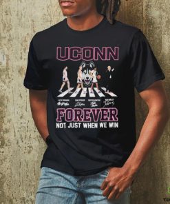 Uconn Huskies Men’s Basketball Abbey Road Forever Not Just When We Win Signatures Shirt