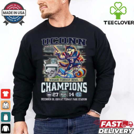 Uconn Huskies Wasabi Fenway Bowl Champions T Shirt